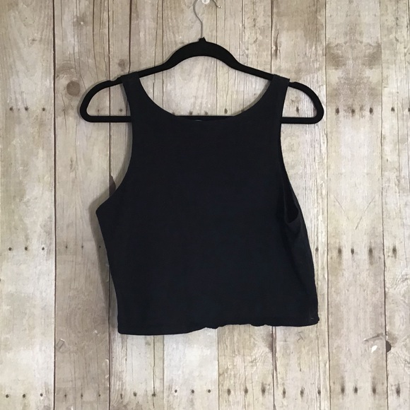 NWOT Embroidered Flag Crop Top - Picture 2 of 6